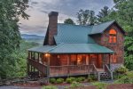 Southern Living custom cabin with stunning views outside of Ellijay, Georgia.